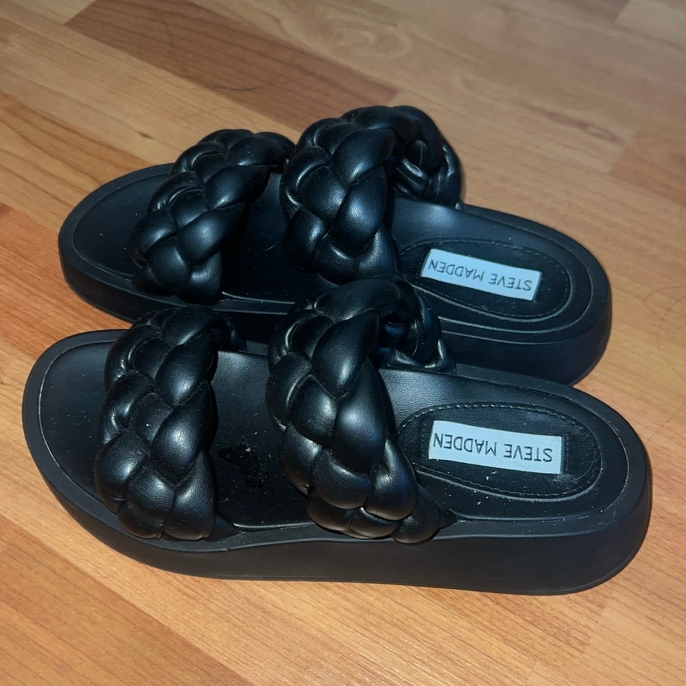 Steve Madden Platform Woven Strap Sandals
